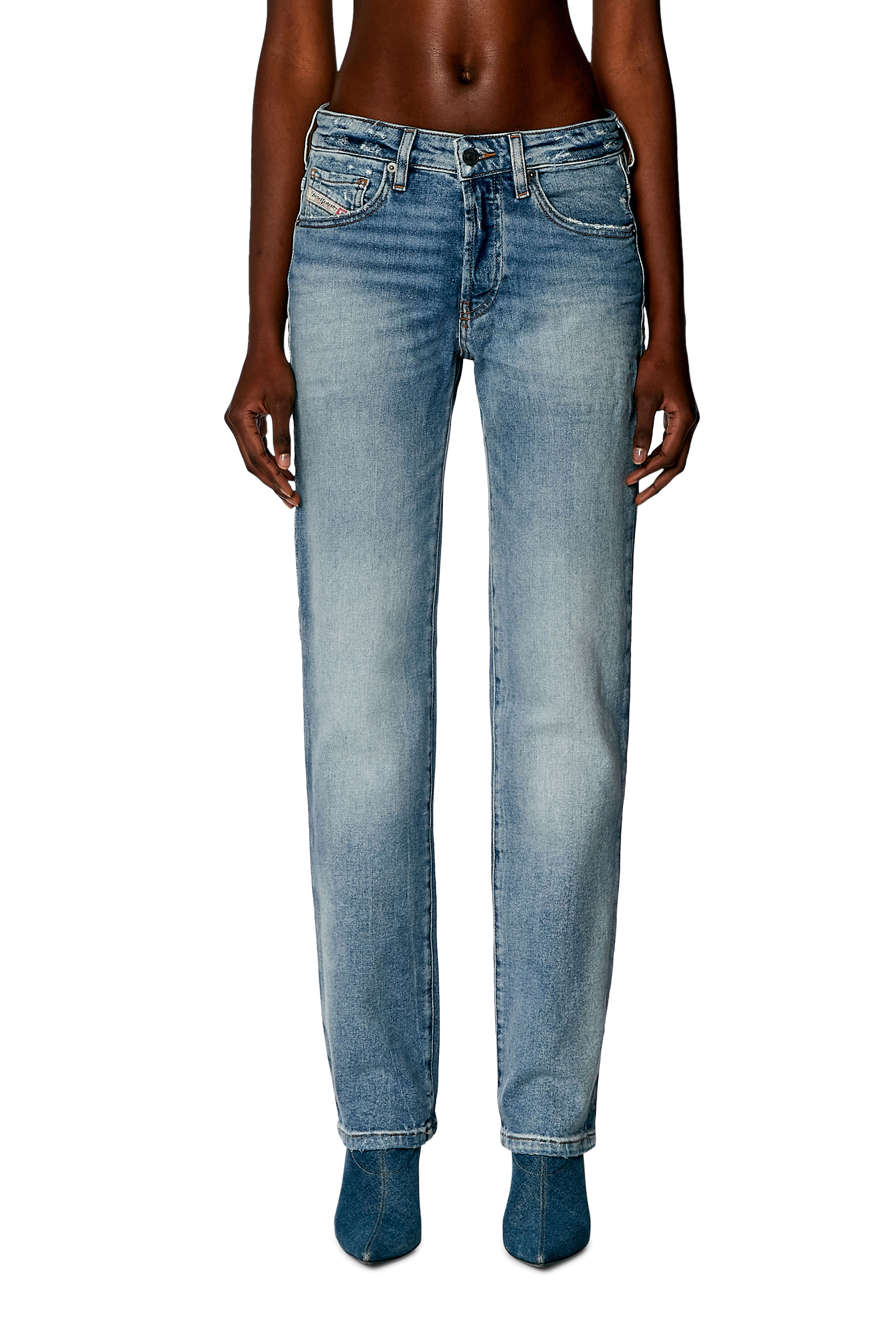 Diesel - Woman's Regular Jeans 1989 D-Mine 0PFAR, Light Blue - 3