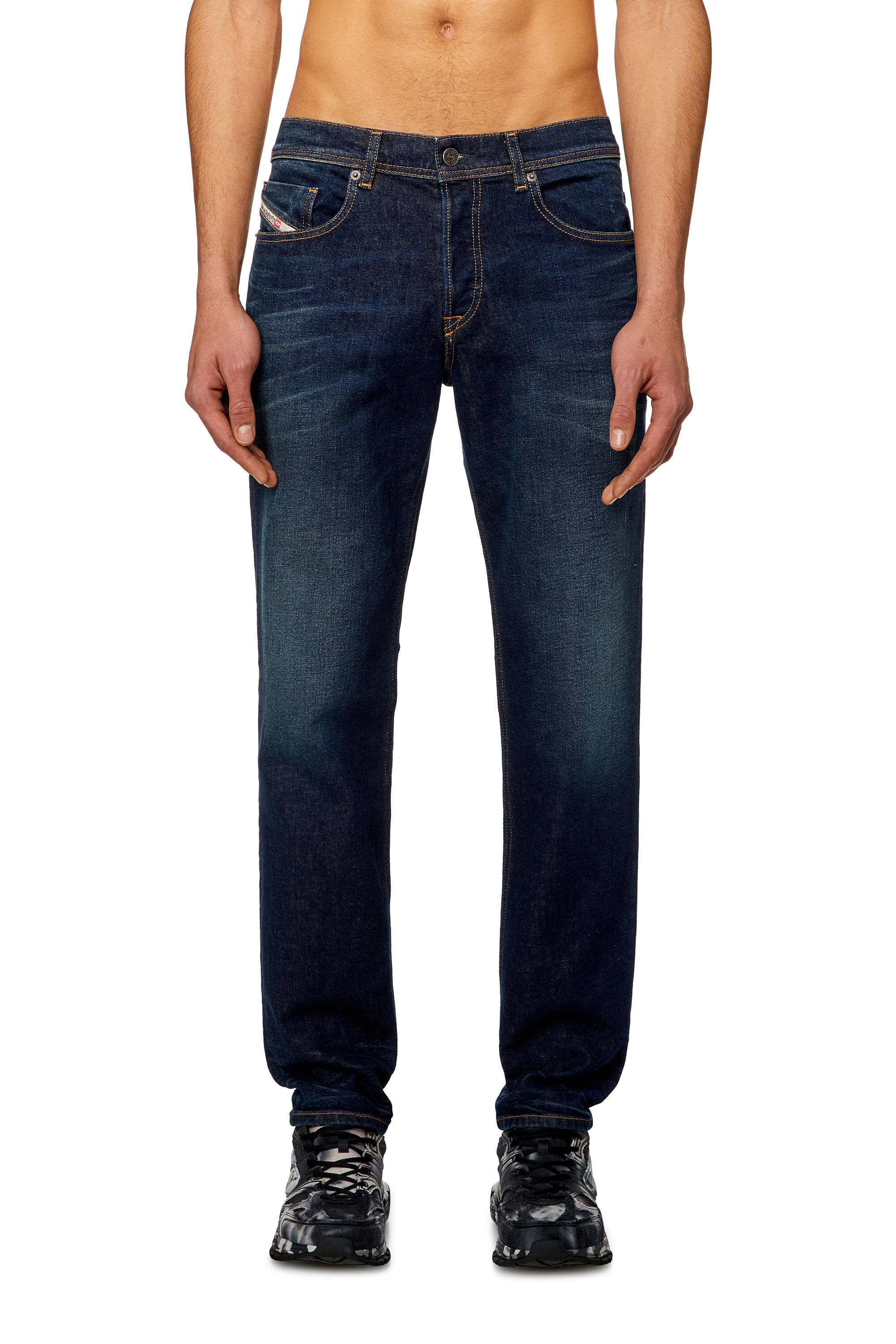 Diesel - Man's Regular Jeans 2023 D-Finitive 09H38, Dark Blue - 3