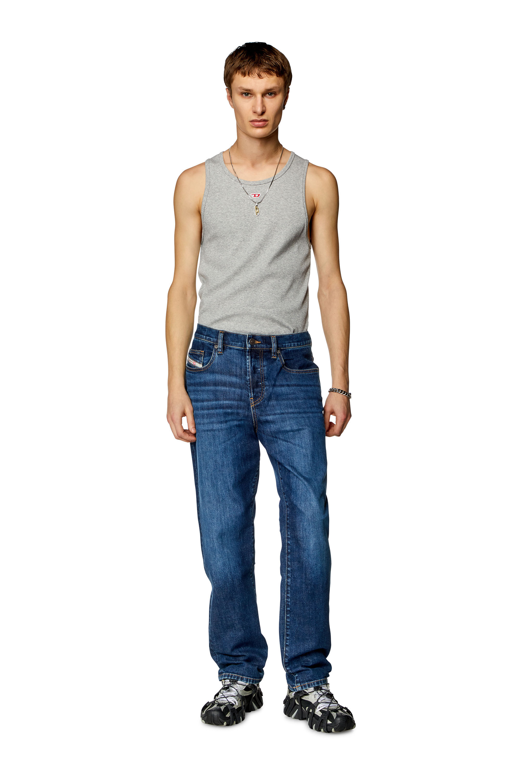Diesel - Man's Regular Jeans 2020 D-Viker 0PFAZ, Dark Blue - 1
